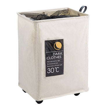 Single Mesh Cloth With Wheels Beam Hamper Oxford Cloth Storage Box Aluminum Frame Storage Baskets