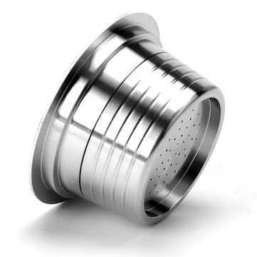 Stainless Steel Refillable Coffee Capsule Cup Reusable Coffee Pods w/ Pods Holder Spoon Brush for La