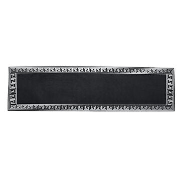 Kitchen Floor Carpet Area Rug Non-Slip Bathroom Absorbent Doormat... (SIZE: 80*150CM | COLOR: BLACK)