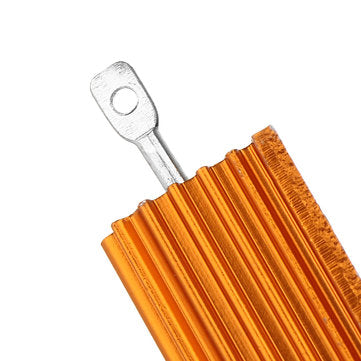 3pcs RX24 50W 0.1R 0.1RJ Metal Aluminum Case High Power Resistor Golden Metal Shell Case Heatsink Re