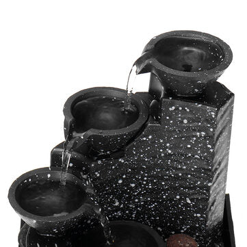 Electric Modern Tabletop Water Fountain USB Powered Water Fountain Ornament For Home Bedroom Living