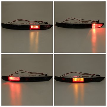 Left Side Car Rear Bumper Tail Light Taillight Brake Lamp Cover Smoke Black For Audi Q5 2.0T 2009-20