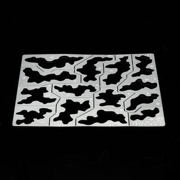Stainless Steel 1/35 1/100 AJ0032 Spray Template Forest Camouflage Mould Tool