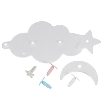Cloud Moon Self Adhesive Wall Hanging Hook Door DIY Hanger Children`s Room Decorations