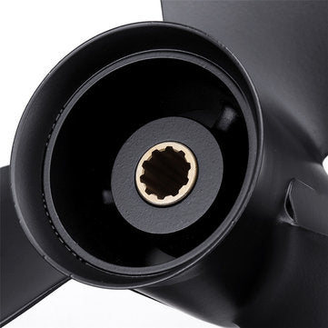 9.9 x 11 Marine Aluminum Outboard Propeller For Mercury Tohatsu Nissan 25-30HP