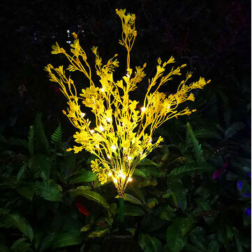 Outdoor Solar Powered LED Canola Flowers Lawn Light Waterproof Garden Lamp Home Decoration