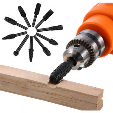 Drillpro 20Pcs Woodworking Polishing Head Set 1/8 Inch Shank Router Bit and 1/4 Inch Router Burrs