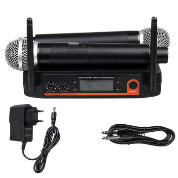 XYZ.SOUND A-555 Dynamic Coil Wireless Handheld Microphone System for Kraoke Speech Party