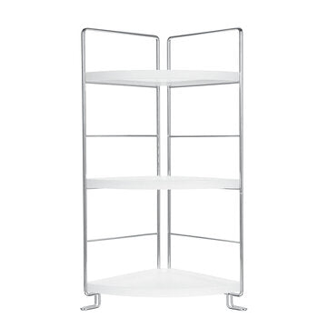 Three Layer Storage Rack Chrome Plated Copper Shelf Detachable Storage Shed Organizer f... (TYPE: C)
