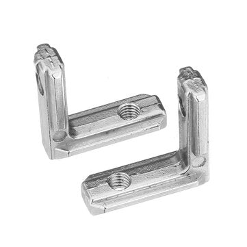 Suleve LJ20 20Pcs T Slot L Shape Inside Corner Connector Joint Bracket for 2020 Series Aluminum P