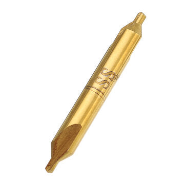 Drillpro 6pcs 1/1.5/2/2.5/3/5mm Center Drills 60 Degree HSS Titanium Coated Countersink Drill Bit