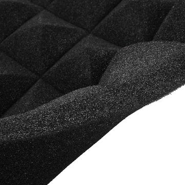 50*50*5cm Acoustic Soundproof Sound Stop Absorption Pyramid Studio Foam Sponge Black L4B