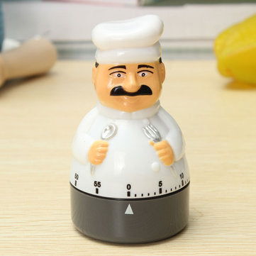 Kitchen Timer Analogue Alarm Clock Gadget Bell 60 Minute For Chef Cooking Food