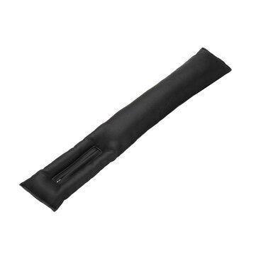Universal PU Leather Car Seat Gap Leakproof Filler Cushion Stopper Pad Protective... (COLOR.: BLACK)