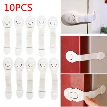 10Pcs Baby Cute Safety Lock Cabinet Drawer Fridge Furniture Safe Door Lock For Child Infant Kids