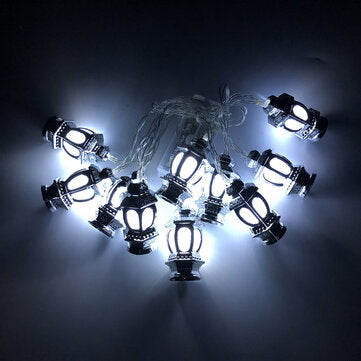 1.65m LED Fairy Lights Multicolored Lantern RO Palace Lamp Par... (COLOR: SILVER | LIGHT: PUREWHITE)