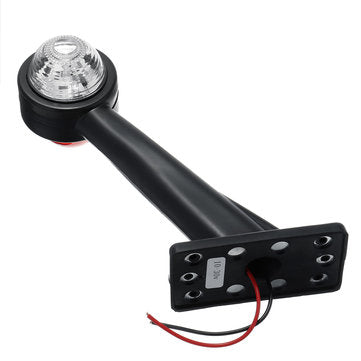 Right LED Double Side Marker Clearance Lights Turn Lamp Red&White Color for Truck Trailer Caravan