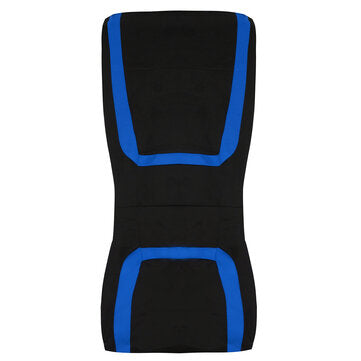 Universal Car Seat Covers Polyester For Auto Truck Van SUV 5 Heads Blue & Black