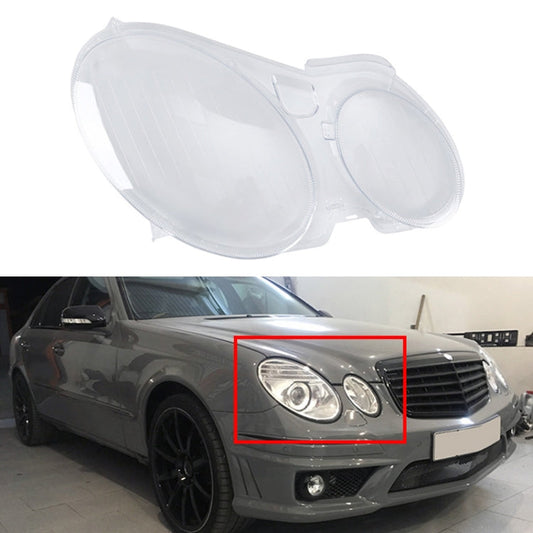 for Mercedes-Benz E-Class W211 2002-2008 Car Right Side Headlight Transparent Protective Cover 21...