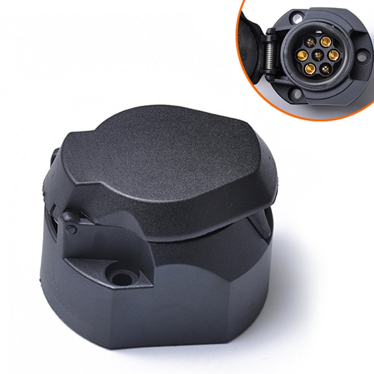 12V 7Pin Car Plug Socket Wiring Connector Adapter Car Plug Socket for Trailer /  Truck / Bus, EU ...