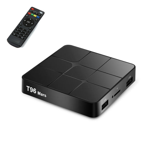 T96 Mars 4K HD Smart TV Box with Remote Controller, Android 7.1.2, S905W Quad-Core 64-Bits ARM Co...