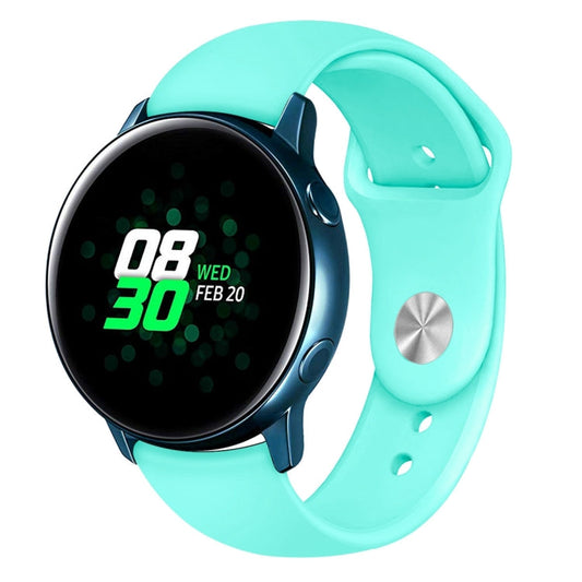 for Samsung Galaxy Watch Active2 Bluetooth Version 40mm Smart Watch Solid Color Silicone Watch Ba...