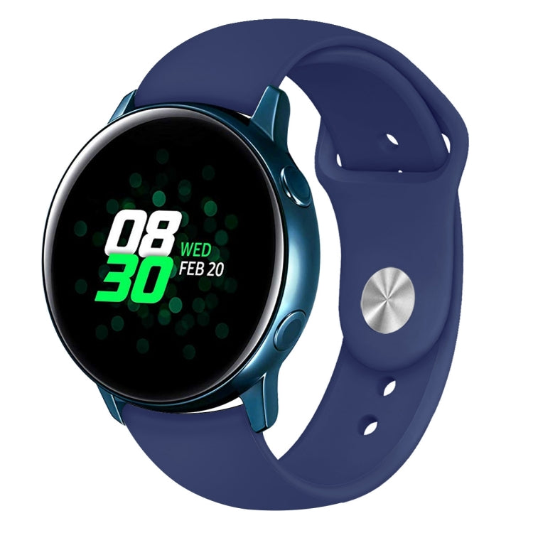 for Samsung Galaxy Watch Active2 Bluetooth Version 40mm Smart Watch Solid Color Silicone Watch Ba...