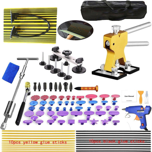 D3 96 in 1 Car Paintless Dent Dings Repair Lifter Tools Kit, Plug Type:Cigarette Lighter Plug