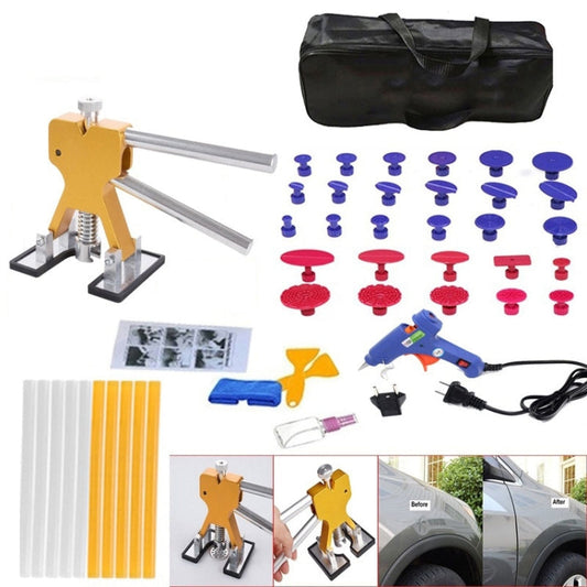 D6 44 in 1 Car Paintless Dent Dings Repair Lifter Tools Kit, Plug Type:UK Plug