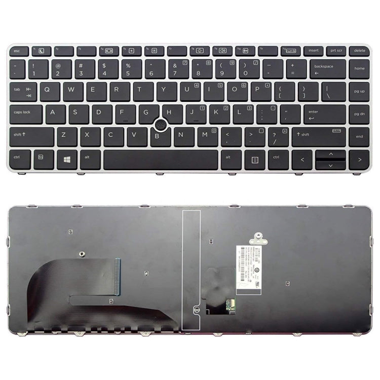 for HP EliteBook 840 G3 Fingerless US Version Laptop Backlight Keyboard