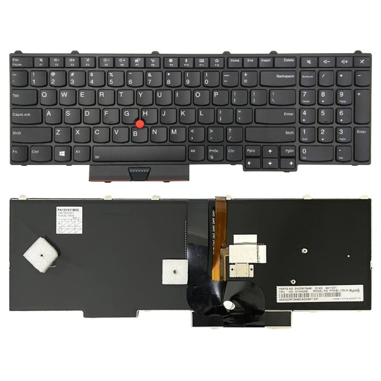 for Lenovo ThinkPad P50 P51 P70 P71 US Version Backlight Laptop Keyboard with Pointing