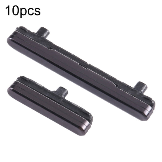 for Samsung Galaxy S22 Ultra 5G SM-S908 10pcs Power Button + Volume Control Button(Black)