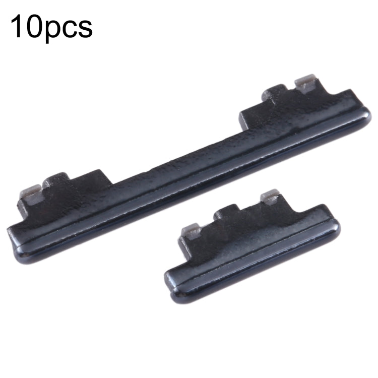 for Samsung Galaxy S20 FE SM-G780 10pcs Power Button + Volume Control Button(Black)