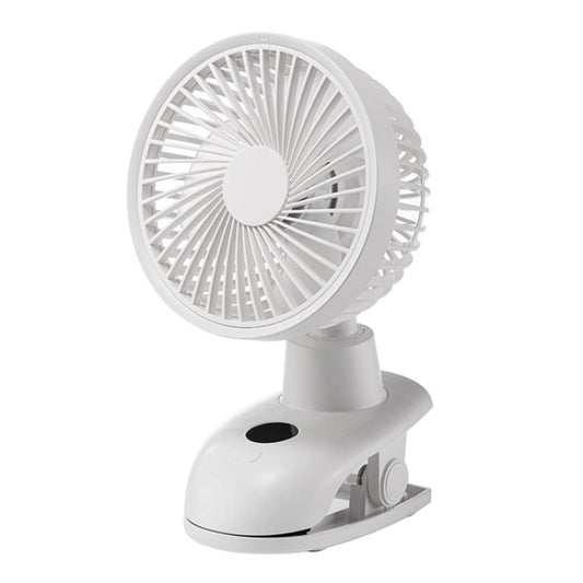 D601Y Portable USB Clip-on Oscillating Small Fan (White)