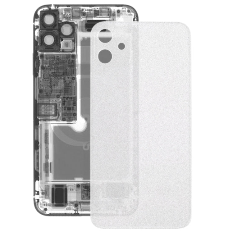 Transparent Frosted Glass Battery Back Cover for iPhone 11(Transparent)