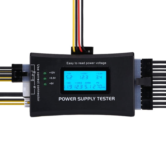 Digital LCD Display PC Computer 20/24 Pin Power Supply Tester Checker Power Measuring Diagnostic ...