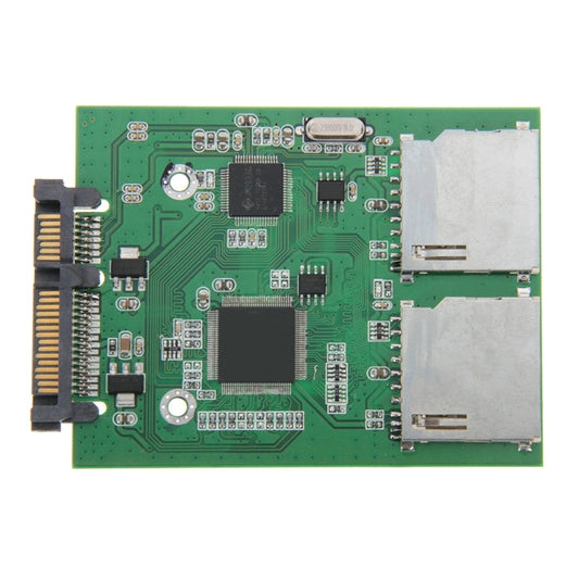 Dual SD Card to 22 Pin SATA Adapter Converter Card