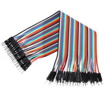 40pcs 20cm Male To Male Color Breadboard Cable Jumper Cable Dupont Wire