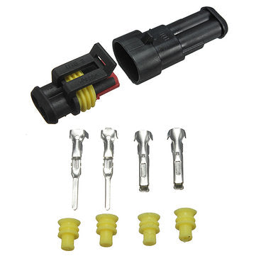 Car Part 2 Pin Way Sealed Waterproof Electrical Wire Connector Plug