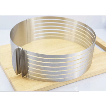 9-12Inch Stainless Steel Circle Mousse Ring Size Adjustable Cake Mould