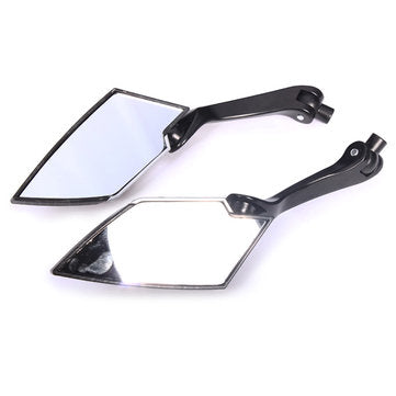 One Pair  Motorcycle Rear View Side Mirrors For Honda Yamaha Kawasaki