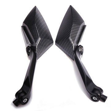 One Pair  Motorcycle Rear View Side Mirrors For Honda Yamaha Kawasaki