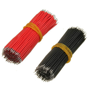 400pcs 6cm Breadboard Jumper Cable Dupont Wire Electronic Wires Black Red Color