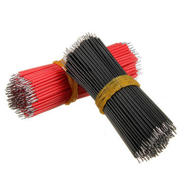 400pcs 6cm Breadboard Jumper Cable Dupont Wire Electronic Wires Black Red Color