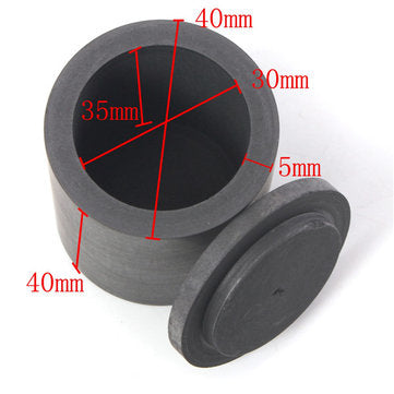 40*40mm Graphite Crucible with Lid Lab Supply Articles