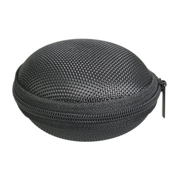 Colorful Carrying Storage Bag Case For Earphone Cable (COLOR.: BLACK)