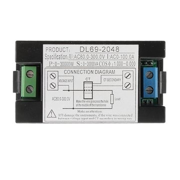 AC 110-220V 100A Digital Backlight Watt Power Meter 80-300V