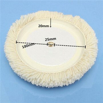 Drillpro Wool Buffing Pad Wool Buffing Polishing Wheel Pad Auto Car Furniture Clean Tool