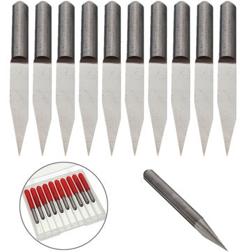 10pcs 20 Degree 0.2mm Tip 3.175mm Carbide PCB Engraving Bits End Mill Cutter