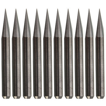 10pcs 20 Degree 0.2mm Tip 3.175mm Carbide PCB Engraving Bits End Mill Cutter